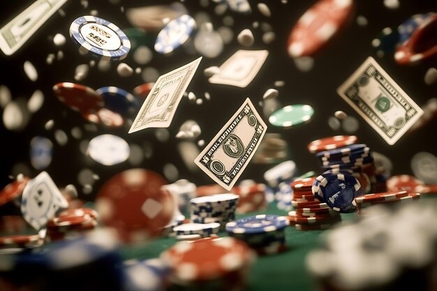 Bandar Poker table layout on dewasport88 bola showing banker position and player seats